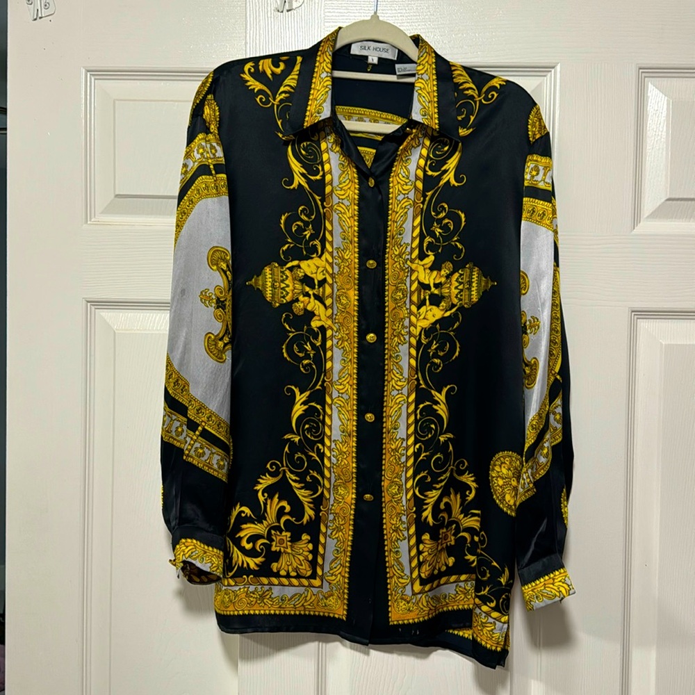 Silk Button Down